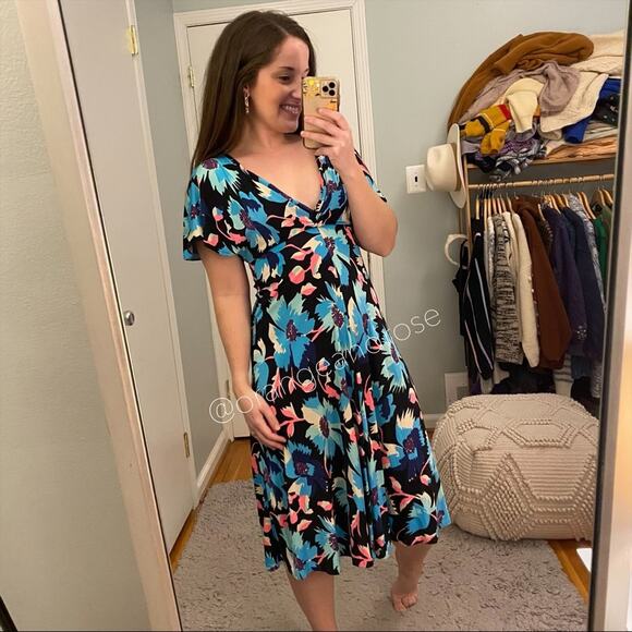 Temperley London Floral Midi Dress - Picture 5 of 16